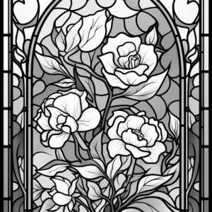 Stained Glass Flowers Vol I