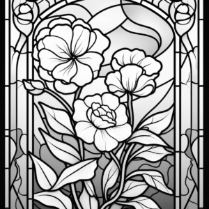 Stained Glass Flowers Vol II