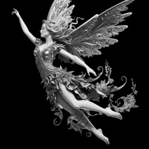 Black Fanciful Angels