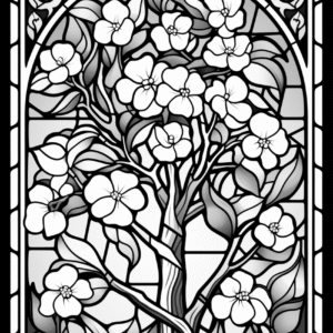 Stained Glass Trees Vol I